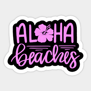 Summer Aloha Beaches Sticker